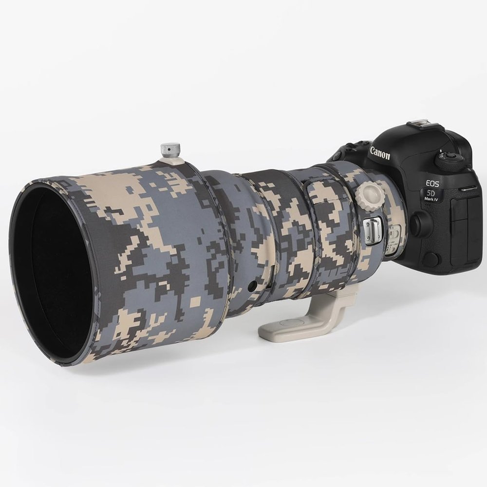 CHASING BIRDS Lens Camouflage Waterproof Coat for Canon EF 300mm F2.8 L Rainproof Lens Protective Cover (Digital Camouflage, with Extender EF 1.4X II)