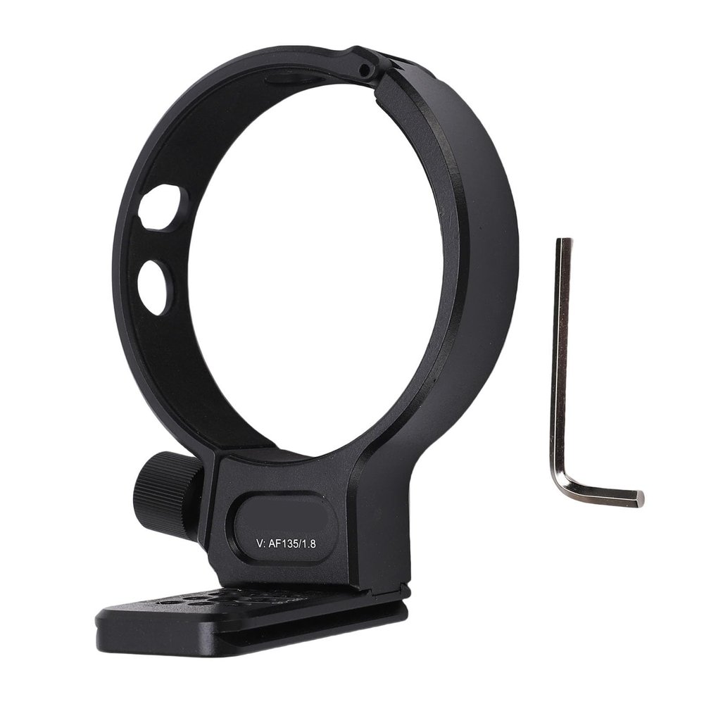 Zopsc Tripod Mount, Aluminum Alloy Tripod Collar for AF135mm F1.8 LAB FE Lens, with 70mm QR Plate for Time Lapse Video Long Photography
