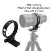 Zopsc Tripod Mount, Aluminum Alloy Tripod Collar for AF135mm F1.8 LAB FE Lens, with 70mm QR Plate for Time Lapse Video Long Photography view 2