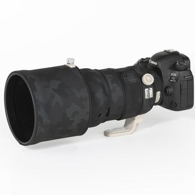 CHASING BIRDS Lens Camouflage Waterproof Coat for Canon EF 300mm F2.8 L is II USM Rainproof Lens Protective Cover (Shadow Black, with Extender EF 2.0X II)