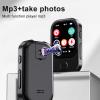 PUSOKEI MP3 Player, 2.01 Inch Touch Screen 720P HD Video Music Player with Camera HiFi Speaker for Music Video E Book FM Radio Alarm Stopwatch (128G Small Memory Card) view 3