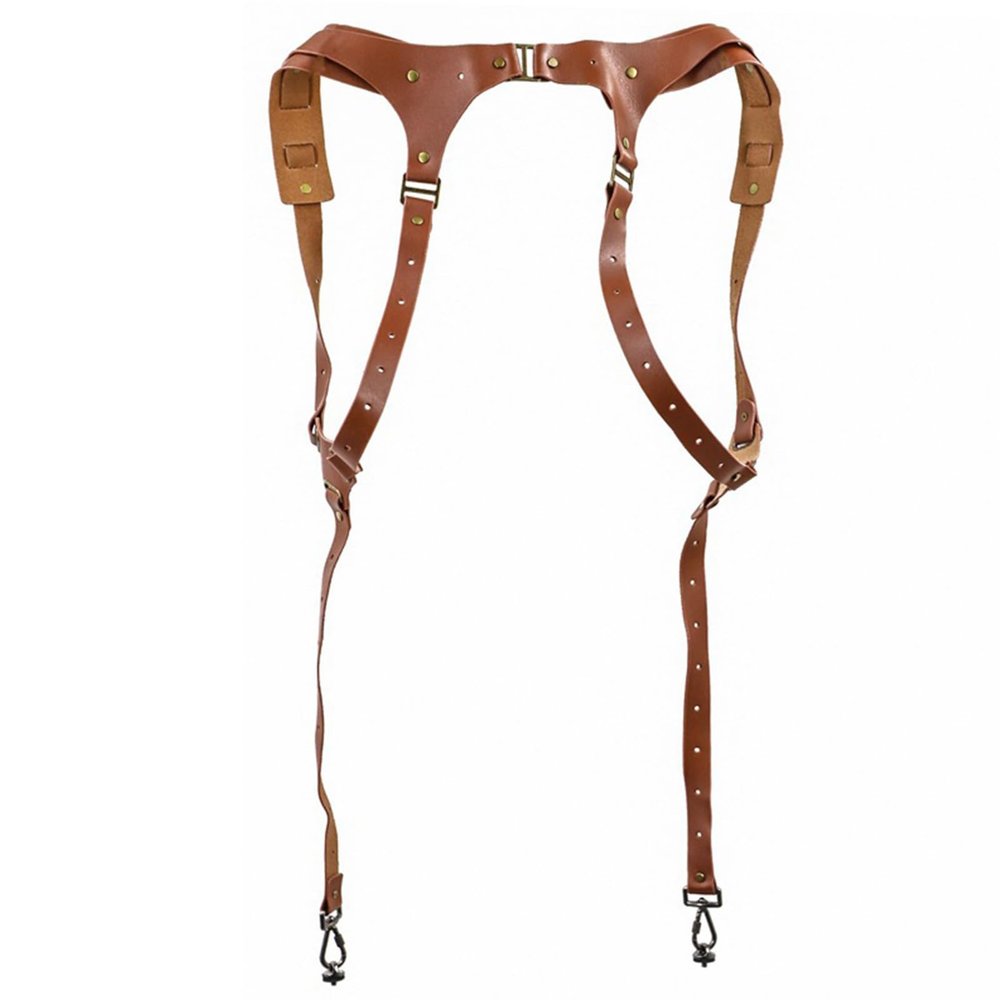 BUBEFSKD Leather Shoulder Strap For Camera Harness Holder For A Suspenders Leather Shoulder