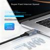 ZVOIYKM USB to Ethernet Cable 10FT/3M with USB C Port, Braided USB 3.0 A/C to RJ45 Gigabit LAN Network Cord, Gold Plated Connector for Laptop, PC, MacBook, iPad Pro, Game Console, Tablet view 3