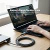 ZVOIYKM USB to Ethernet Cable 10FT/3M with USB C Port, Braided USB 3.0 A/C to RJ45 Gigabit LAN Network Cord, Gold Plated Connector for Laptop, PC, MacBook, iPad Pro, Game Console, Tablet view 4