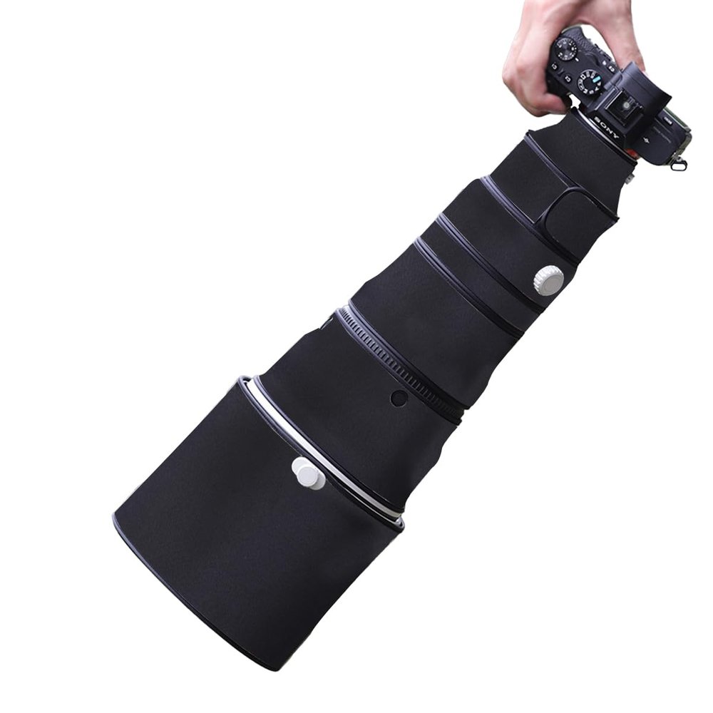 CHASING BIRDS Lens Camouflage Waterproof Coat for Canon EF 400mm F2.8 L is USM Rainproof Lens Protective Cover Version III (Classic Black)