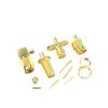 1-10PCS SMA-JB2/KB2/KFB2 Straight Elbow Male Female Soldering RP RG405 086 Cable Coaxial Connector Copper SMA Connector(J,5PCS) view 2