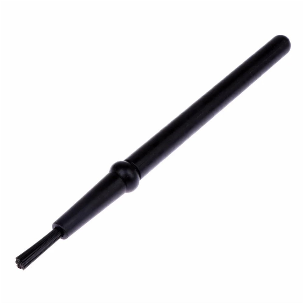 2 PCS Black Round Handle PCB Cleaning Tool Anti Static Brush for Mobile Phone Tablet PCB BGA Repair Work