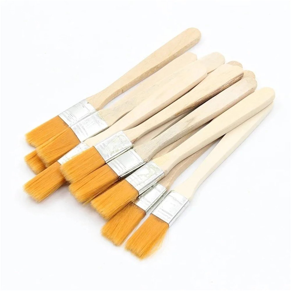 10pcs Wooden Brush Computer Motherboard Dust Removal Keyboard Cleaning Mobile Phone Maintenance Tool Paint