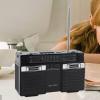 Wisoqu Radios Portable AM FM, Portable Radio with Bluetooth Speaker, Rechargeable Full Band Radio, AM FMradio for Home Outdoor Travel (Black) view 2