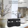 Wisoqu Radios Portable AM FM, Portable Radio with Bluetooth Speaker, Rechargeable Full Band Radio, AM FMradio for Home Outdoor Travel (Black) view 3