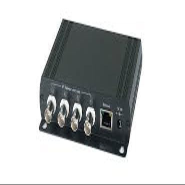 PMH-IP01H 4-Channel IP Over Coax Converter Hub, Ethernet Network Adapter with BNC Ports, Security System Accessory