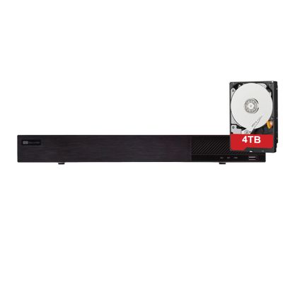 ACELEVEL 16 Channel PoE 4K NVR, NDAA Compliant, 12MP, H.265, 2xSATA, HDMI/VGA, Mobile Surveillance (NVR-16CH3-P16A-4TB)