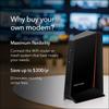 NETGEAR Nighthawk DOCSIS 3.1 Mid/high-Split Cable Modem (CM2500-1AZNAS)  Approved for Todays Faster Speeds - Works with All Cable Providers Incl. Xfinity, Spectrum, Cox - Plans up to 2Gbps (Renewed) view 3