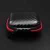 Carbon Fibers Carrying Case Storage Pouches Cable Management Bag For Headphones And Charging Carbon Fiber Organizers view 3