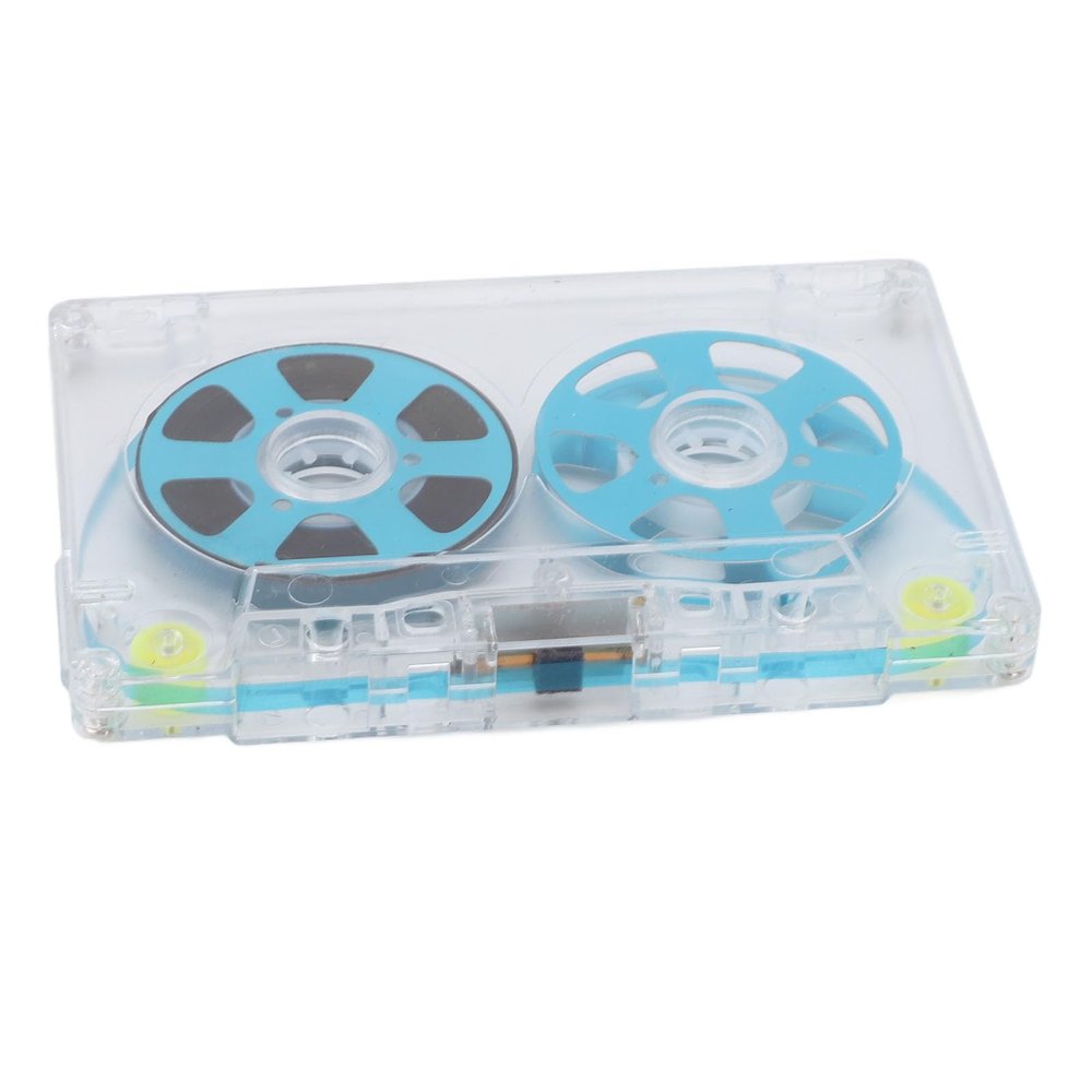 Dpofirs Sound Cassette Tape on Reel, Reel Reeleon Tape with High Output Cassette High Output DIY 46 Minutes for Music Recording (Blue)