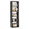 Kubohogar Metal Book Shelf, 5-Tier Bookshelf with Adjustable Shelves, Black view 1