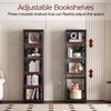Kubohogar Metal Book Shelf, 5-Tier Bookshelf with Adjustable Shelves, Black view 4