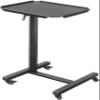 Adjustable Overbed Table with Wheels, Pneumatic Mobile Standing Desk, Laptop Desk for Home Use, view 1