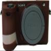 A6500 Camera Case, Premium Fullbody Silicone Soft Case Protective Cover Camera Shell for Sony Alpha A6500 (Coffee) view 1