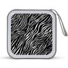 CD Case 40 Capacity CD DVD Case Wallet Holder Zebra Print Portable Storage Binder for Office Home Travel Car view 1