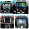 10.1" Android 14 Car Radio for Ford Mustang 2010-2014, Octa-Core 4GB RAM 64GB ROM, Car Stereo with Wireless CarPlay & Android Auto Support SWC GPS Navi WiFi/4G AM/FM/RDS Bluetooth (For Manual AC Only) view 2