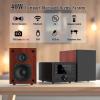 WISCENT Bluetooth Stereo System 40W for Home, CD Player with Wireless Streaming, MP3/USB/Audio in/FM Radio, Powerful Home Audio Sound System view 2