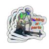 3Pcs Waiting On Parts Sticker Gifts Blue Collar Skeleton Repairs Sticker DDS Waiting On Parts Waterproof Stickers Truck Mechanic Skeleton Decal for Laptop Water Bottle Toolbox Case Cars (HO W1, 3") view 1