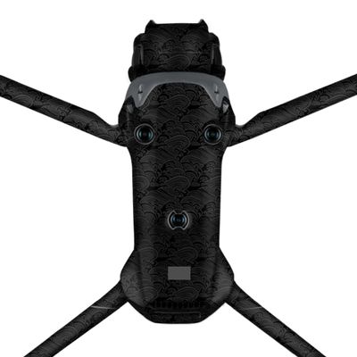 Anti-Scratch Skin Mavic 4 Pro Decal Skins for DJI Mavic 4 Pro Premium Sticker Protective Wrap Cover Film Photographic Video Equipment Accessories Decals (Wave Black)