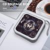 CD Case 40 Capacity CD DVD Case Wallet Holder Wolves And Dream Catchers Portable Storage Binder for Office Home Travel Car view 4
