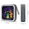 CD Case 40 Capacity CD DVD Case Wallet Holder Three Little Green Wizards Portable Storage Binder for Office Home Travel Car view 2