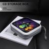 CD Case 40 Capacity CD DVD Case Wallet Holder Three Little Green Wizards Portable Storage Binder for Office Home Travel Car view 4