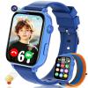 4G Kids Smart Watch GPS Tracker, Smartwatch for Kid with Video Calling, Voice Chat, Class Mode, SOS , Pedometer, Alarm, Games, SIM Card HD Touch Screen Phone Watch Gift for 4-12 Girls Boys, Blue view 1