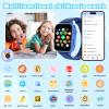 4G Kids Smart Watch GPS Tracker, Smartwatch for Kid with Video Calling, Voice Chat, Class Mode, SOS , Pedometer, Alarm, Games, SIM Card HD Touch Screen Phone Watch Gift for 4-12 Girls Boys, Blue view 2
