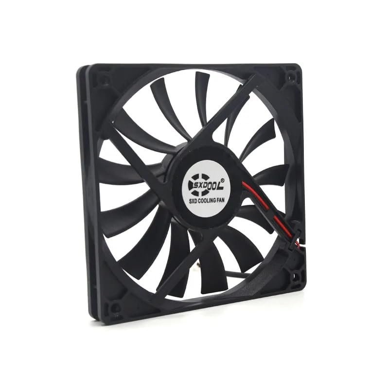 1pcs SXDOOL 15mm Ultra Thin Fan Slim 120x120x15 mm 12cm 120m DC 12V 2-Pin 2200RPM Cooling for Computer Powerful