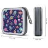 CD Case 40 Capacity CD DVD Case Wallet Holder Cute Spaceship And Ball Portable Storage Binder for Office Home Travel Car view 2