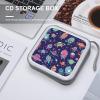 CD Case 40 Capacity CD DVD Case Wallet Holder Cute Spaceship And Ball Portable Storage Binder for Office Home Travel Car view 4