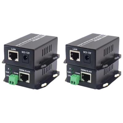 Cwmiibili 2X Ethernet Over Twisted Pair Converter -Ethernet Extender Over Twisted Line Phone Wire Line, RJ45 LAN Network Booster