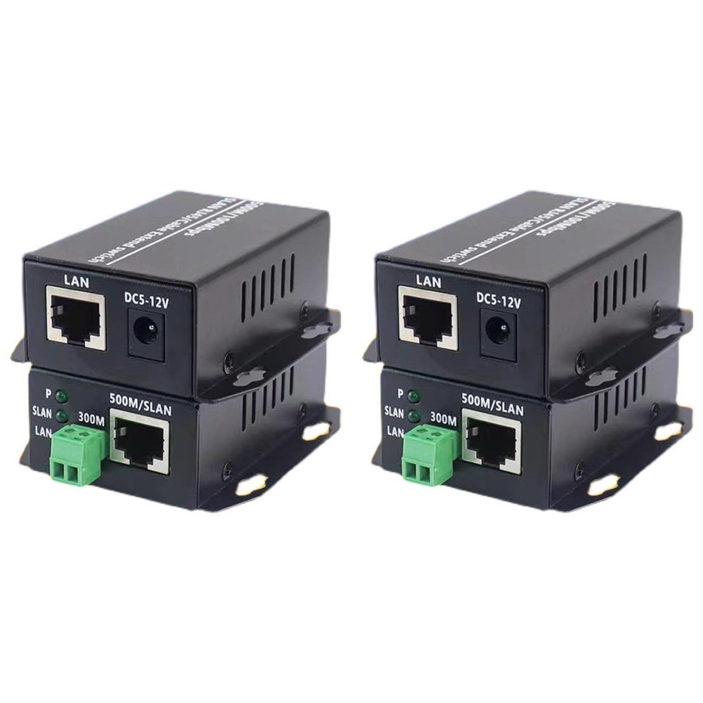 Cwmiibili 2X Ethernet Over Twisted Pair Converter -Ethernet Extender Over Twisted Line Phone Wire Line, RJ45 LAN Network Booster