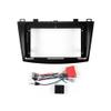 Car Stereo Navigation 9" Android Radio Mounting Frame Mask Bracket with Wiring Harness Specific Designed for Mazda 3 Axela 2013 2014 2015 2016 2017 2018