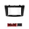 Car Stereo Navigation 9" Android Radio Mounting Frame Mask Bracket with Wiring Harness Specific Designed for Mazda 3 Axela 2013 2014 2015 2016 2017 2018 view 2