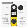 Light Meters, Digital Illuminanc/Light Meter with 0.01~300,000 Lux(0.01~30,000 FC) Measuring Ranges for LED Lights and Plants Lumen Meter view 2