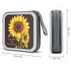 CD Case 40 Capacity CD DVD Case Wallet Holder Sunshine Sunflower Portable Storage Binder for Office Home Travel Car view 2