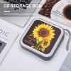 CD Case 40 Capacity CD DVD Case Wallet Holder Sunshine Sunflower Portable Storage Binder for Office Home Travel Car view 4
