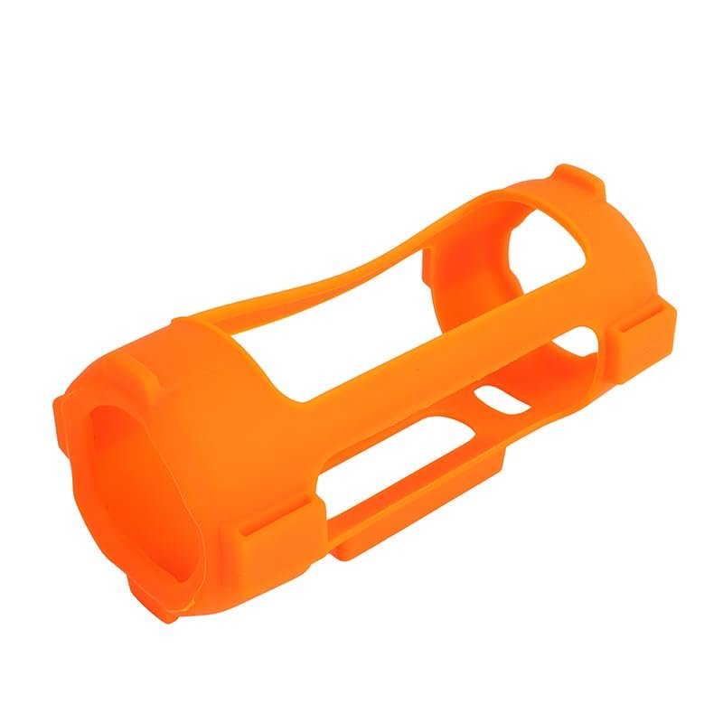 Protective Silicone Sleeve for JBL Grip Speakers Soft Anti-Drop Shockproof Anti-Scratch Shell Cover with Shoulder Strap (Orange)