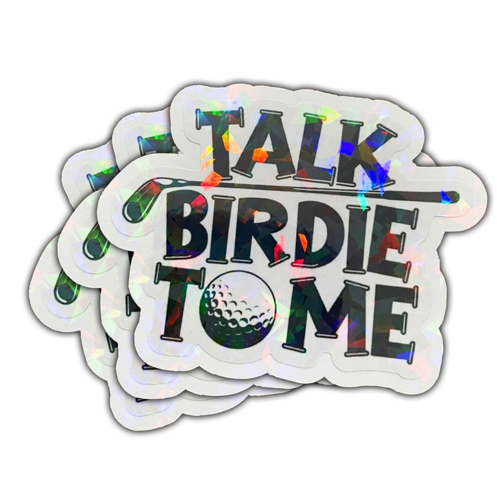 3Pcs Talk Birdie To Me Sticker Funny Golf Humorous Gift for Golf Lovers Sports Fans Friends Talk Birdie To Me Stickers Gift for Golfers Car Decal for Laptop Water Bottle Toolbox Case (T1 HO, 3")