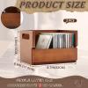 CroBlissful 2 Pack Small Wooden CD Storage Box, Desktop CD Organizer for Small Spaces, Holds up to 36 Cases Total, Compact Media Storage Shelf with Carrying Handle view 2