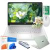 HP Ultra Thin 14" Laptop with Copilot, Intel N150, 8GB RAM, 384GB(128GB eMMC+256GB SD Card)  HUB  Mouse, Windows 11 Pro, 1-Year Office 365, Lightweight Green Notebook for Work & School view 1