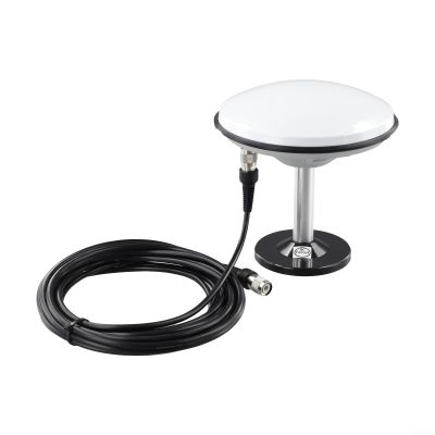 L1 L2 GNSS RTK-Antenna with Base and 5M Cable, Wide-Angle Circular Polarization, GPS for GLONASS/Galileo/Beidou Multiband Positioning, IP67 for Mapping Construction Operations(S-M-A)