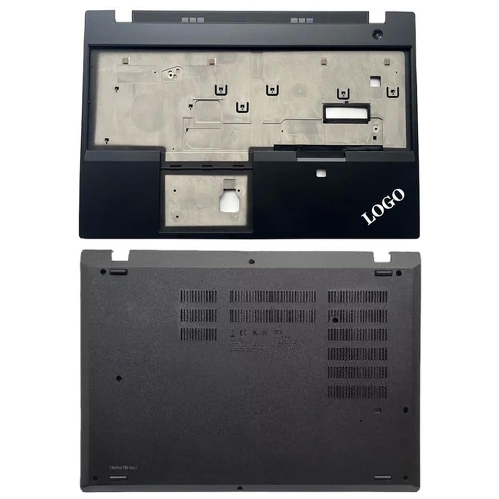Replacement Laptop LCD Back Cover Front Bezel Palmrest Bottom Case Compatible with P15V T15P Gen1 Gen2 Models(with Fingerprint CD)