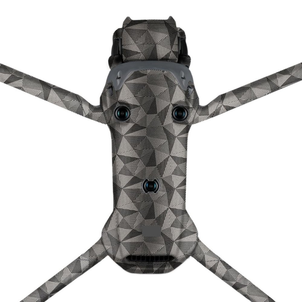 Anti-Scratch Skin Mavic 4 Pro Decal Skins for DJI Mavic 4 Pro Premium Sticker Protective Wrap Cover Film Photographic Video Equipment Accessories Decals (Triangle Titanium)